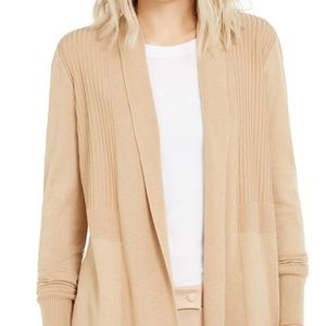 Alfani Petite Ribbed-Waist Cardigan